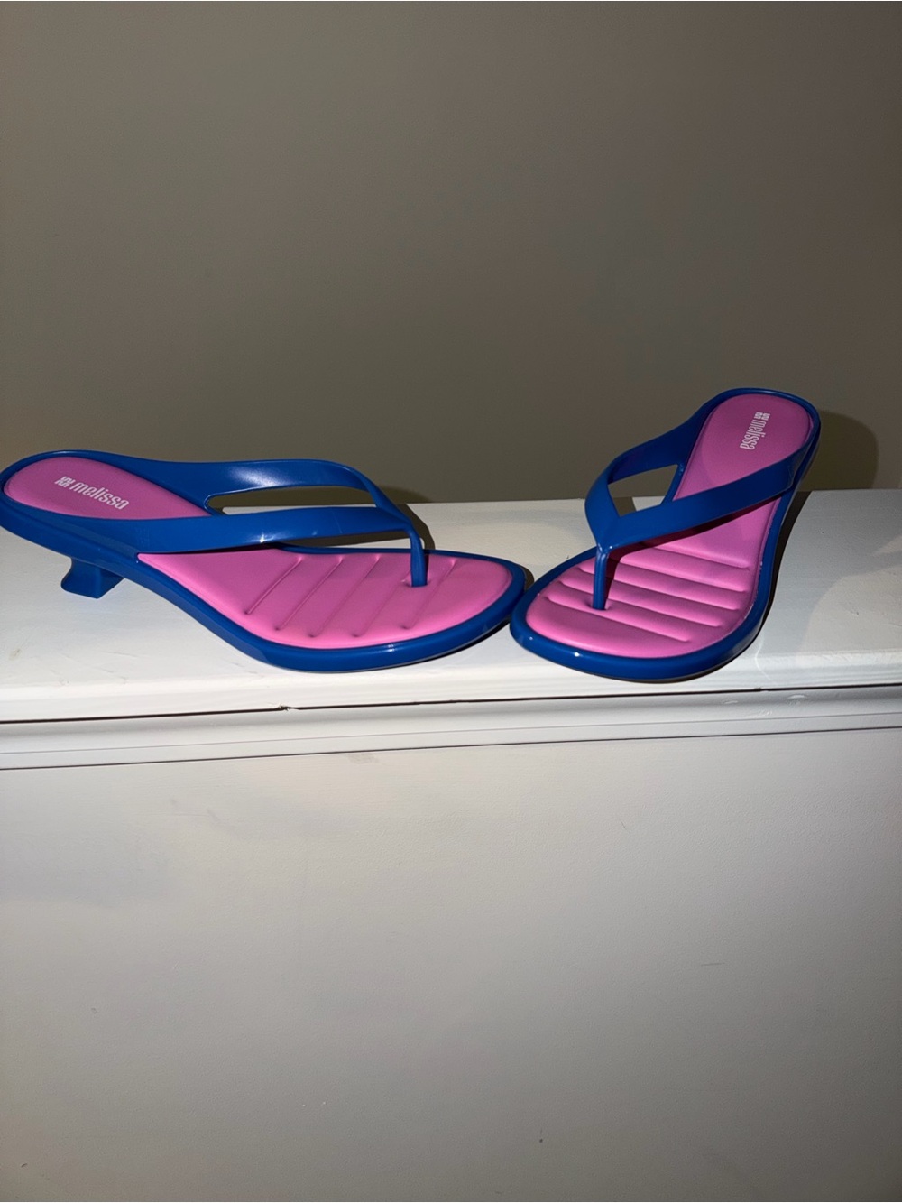 Melissa & Doug Blue and Pink Kitten Heel Sandals